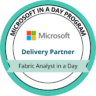 Microsoft Badge Fabric Analyst in a Day transparent