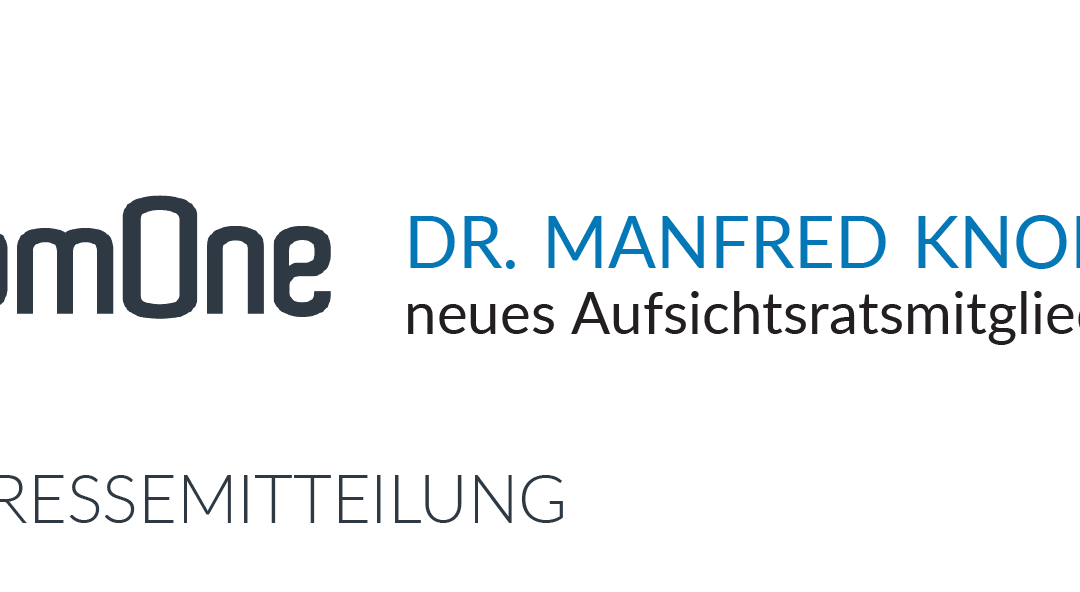 13.07.2018 |Dr. Manfred Knof neues Aufsichtsratsmitglied der pmOne AG